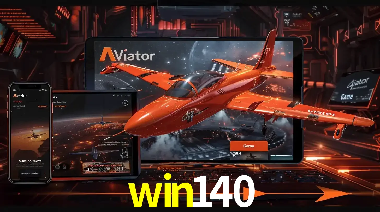 Apresentação tecnológica do jogo Aviator com um avião saindo da tela de um tablet, demonstrando a experiência imersiva em múltiplos dispositivos no win140.